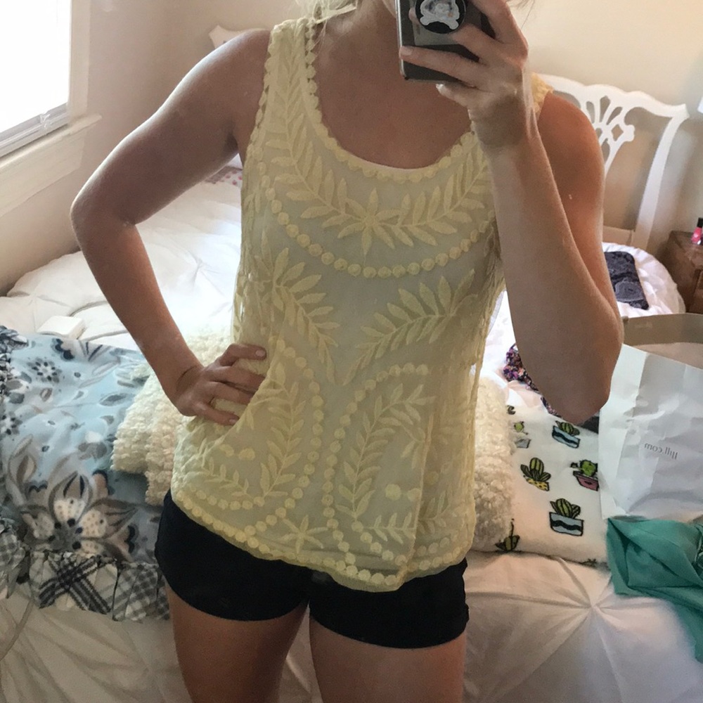 Light yellow tank top
